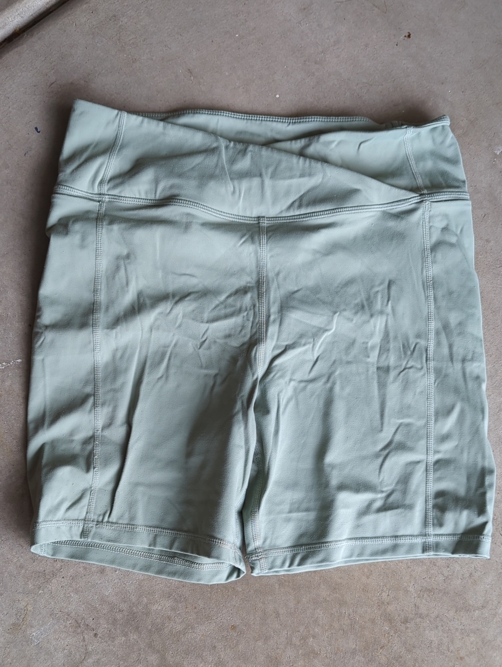 Danskin Sage Green High-Waist Bike Shorts
